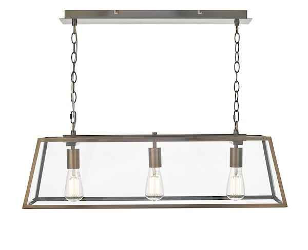 Light Antique Copper Bar Pendant Light