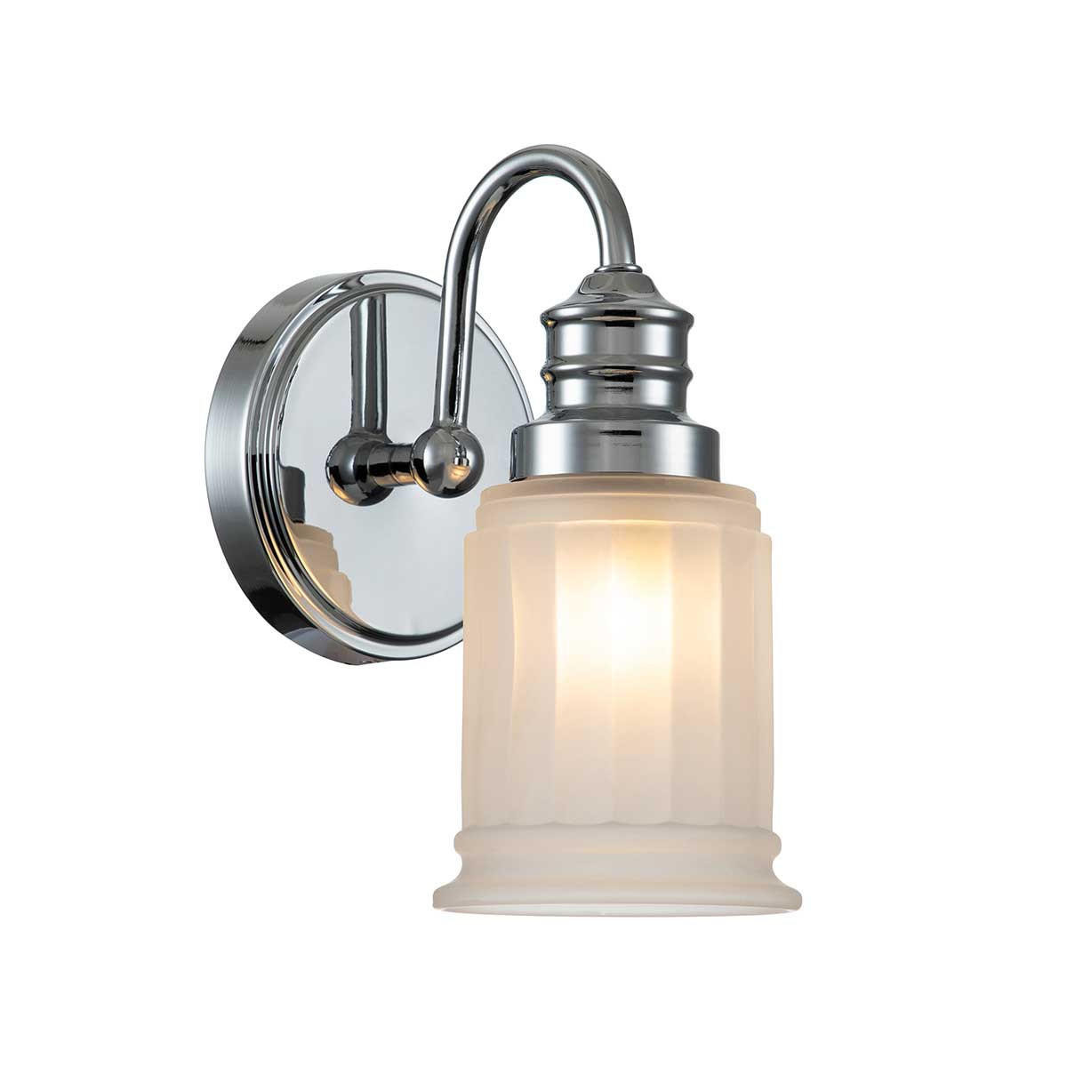 Swell Polished Chrome IP44 Bathroom Wall Light