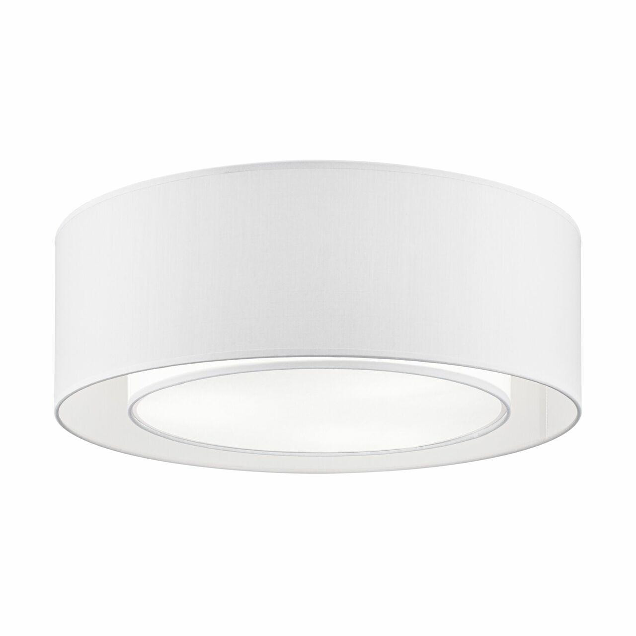 Fabric flush shop ceiling light