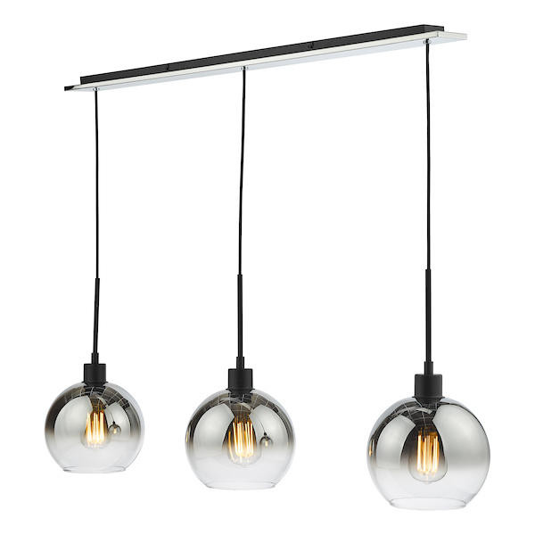 Ombre Smoked Glass Bar Pendant Light