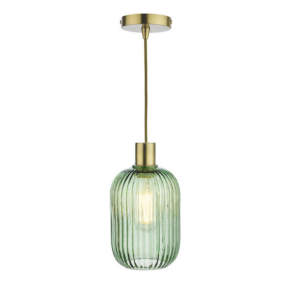 Sawyer Green Ribbed Glass Easy Fit 