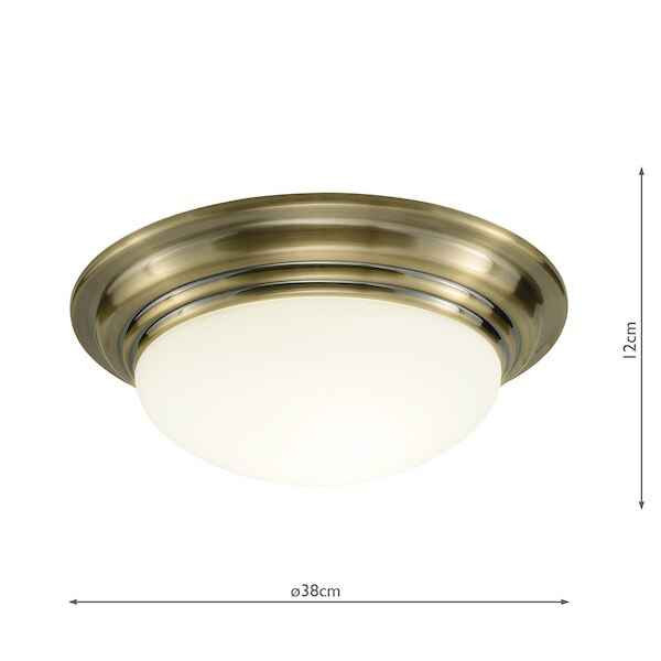 Dar Lighting Barclay Flush Ceiling Canopy