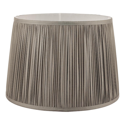 Dar Lighting Laura Ashley Hemsley Silk Shade Grey 40.5cm/16 inch