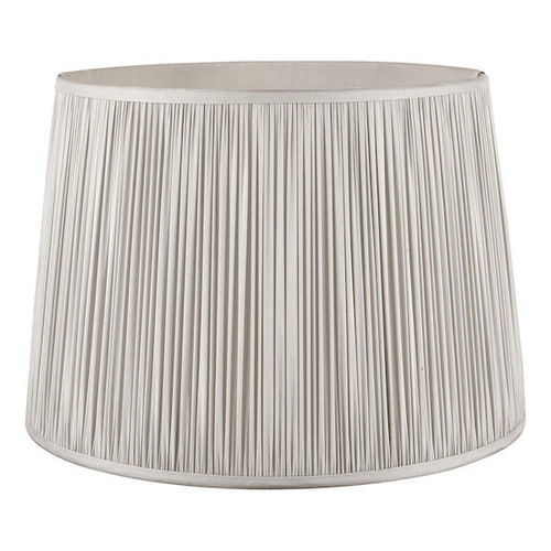 Dar Lighting Laura Ashley Hemsley Silk Shade Silver 40.5cm/16 inch