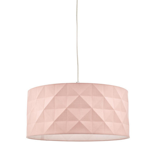 Dar Lighting Aisha Faceted Pink with White Diffuser Easy Fit Shade Only