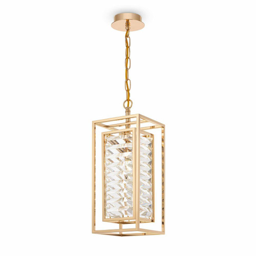 Maytoni Tening Gold with Clear Crystal Pendant Light