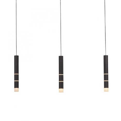 Paul Neuhaus Pure Vega 3 Light Black Bar Pendant