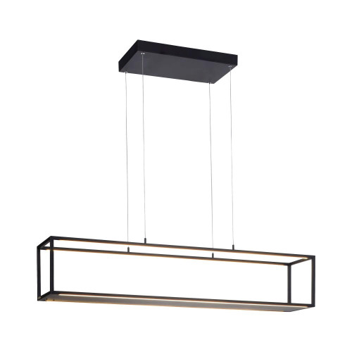 Paul Neuhaus Conture 4 Light Black Shelf Bar Pendant