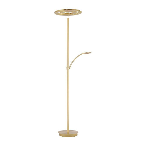 Paul Neuhaus Martin 3 Light Matt Brass Round Adjustable Floor Lamp