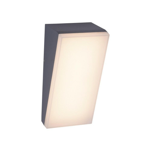 Paul Neuhaus Gwen Anthricite with Opal Angled LED Wall Light