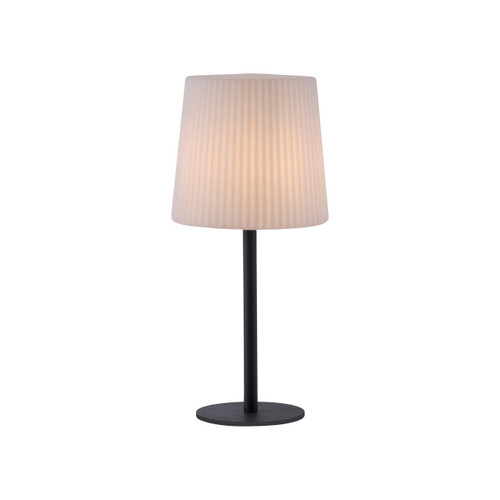 Paul Neuhaus Falter Anthricite with Opal Outdoor Table Lamp