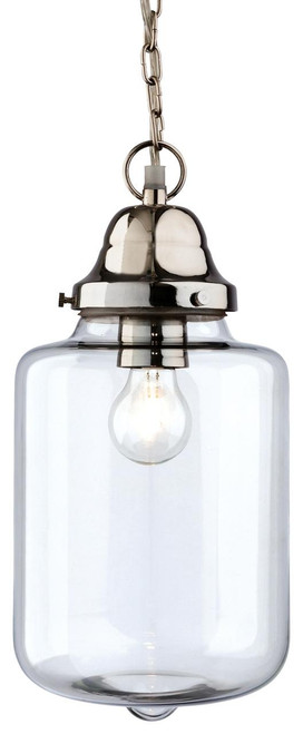 Firstlight Products Craft Chrome and Clear Glass Pendant Light