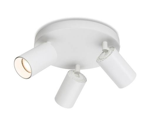 Firstlight Products Max 3 Light White Adjustable Plate Spotlight