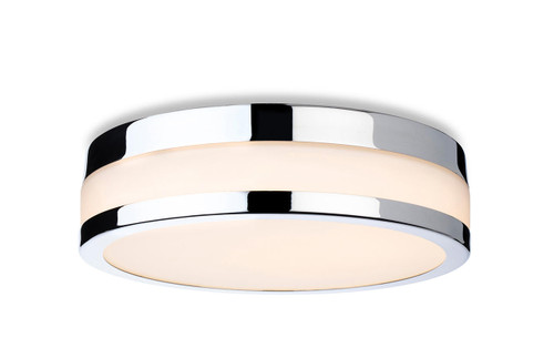 Firstlight Products Marnie Chrome with Opal Diffuser IP44 22cm LED Flush Ceiling Light