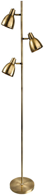 Firstlight Products Vogue 3 Light Antique Brass Adjustable Floor Lamp