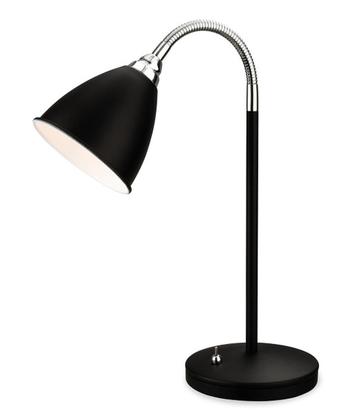 Firstlight Products Bari Black with Chrome Adjustable Table Lamp