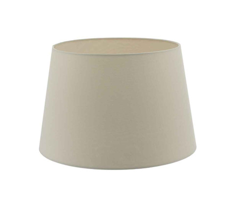 Cezanne 40cm Ecru Faux Silk Tapered Drum Shade Only