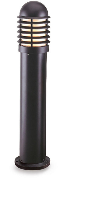 Firstlight Products Bollard Black with Lourve Design IP44 73cm Bollard