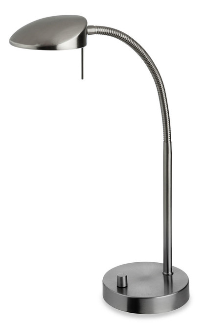 Firstlight Products Milan Brushed Steel Adjustable LED Table Lamp