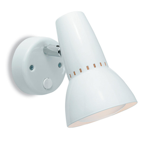 Firstlight Products Lynx 100 White Adjustable Spotlight