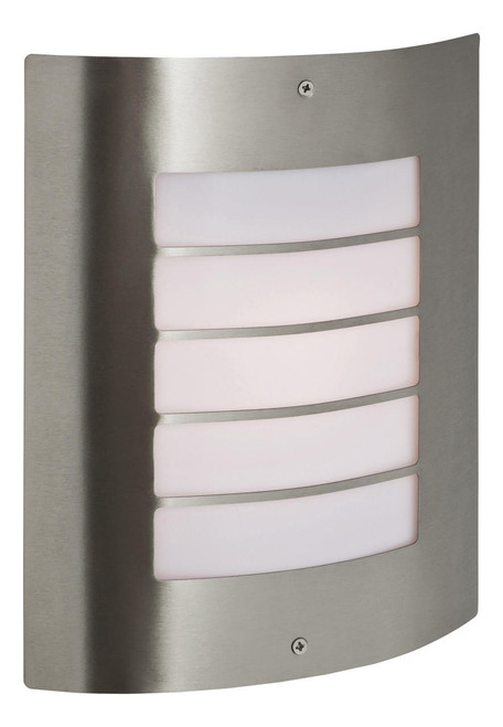 Firstlight Products Prince Stainless Steel IP44 Wall Light