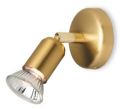 Firstlight Products Runner Brushed Brass Adjustable Spotlight