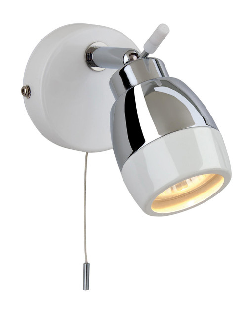 Firstlight Products Marine White with Chrome IP44 Adjustable Spotlight
