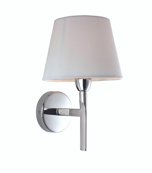 Firstlight Products Transition Polished Stainless Steel with Cream Shade Wall Light