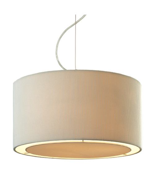 Firstlight Products Clio 3 Light Chrome with Cream Shade Pendant Light