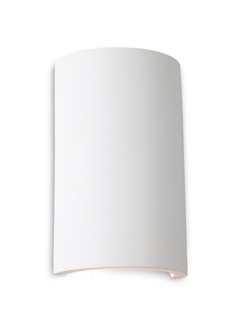 Firstlight Products Gallery White Round Plaster Paintable LED Wall Light