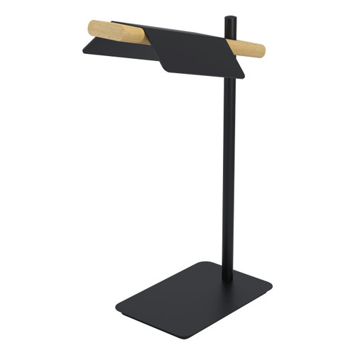Eglo Lighting Ermua Natural Wood and Black LED Table Lamp