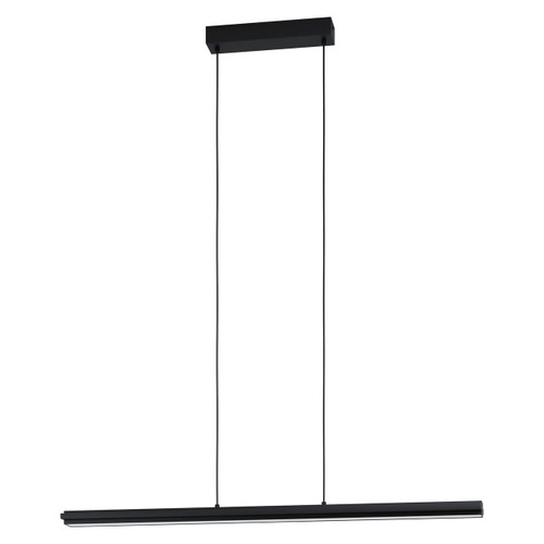 Eglo Lighting Cambulos Black with Opal Shade LED Bar Pendant Light