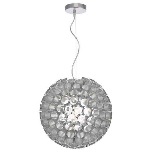 Serafina 1 Light Brushed Chrome Small Ball Feature Pendant Light