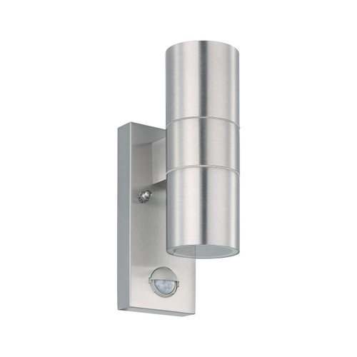 Eglo Lighting Riga 5 Stainless Steel with Sensor IP44 Up and Down Wall Light