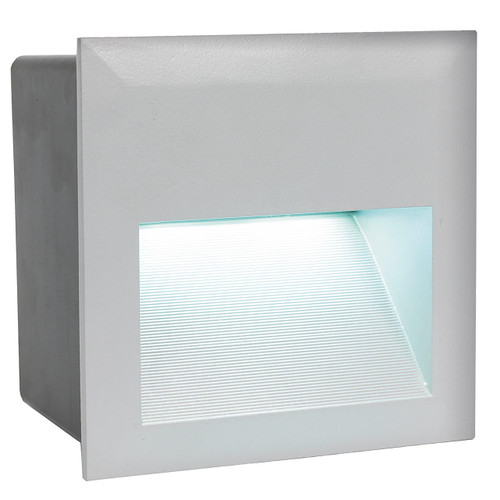 Eglo Lighting Zimba Silver Aluminium Square IP65 LED Wall Recessed Light