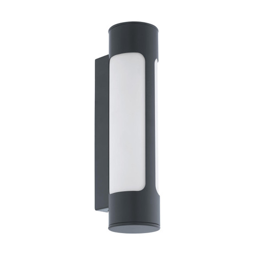 Eglo Lighting Tonego Anthracite with Opal IP44 LED Wall Light