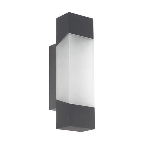 Eglo Lighting Gorzano Anthracite with Opal IP44 LED Wall Light