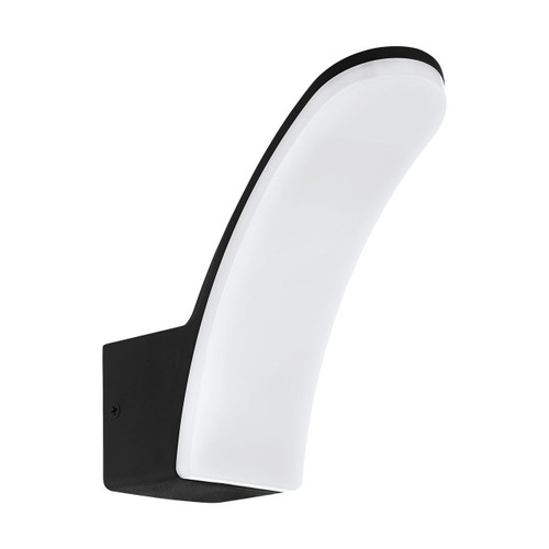 Eglo Lighting Flumicino Black with Opal IP44 LED Wall Light