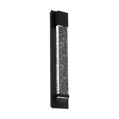 Eglo Lighting Villagrazia Black with Bubble Glass 40cm IP44 LED Wall Light