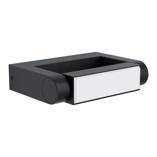 Eglo Lighting Brianza Black with Opal Adjustable IP44 LED Wall Light