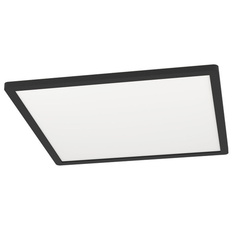 Eglo Lighting Rovito-Z Black Remote Controlled Colour Changing 42x42cm Square LED Flush Ceiling Light