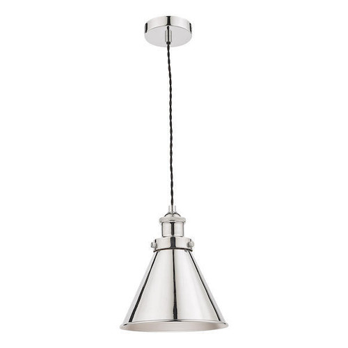 Laura Ashley Rufus Polished Chrome Pendant Light - Clearance