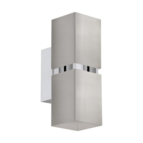 Eglo Lighting Passa 2 Light Satin Nickel and Chrome Up/Down Wall Light - Clearance