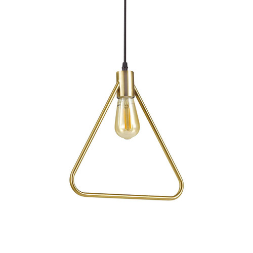 Ideal-Lux ABC SP1 Satin Brass with Black Cable Triangular Pendant Light