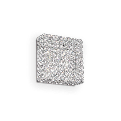 Ideal-Lux Admiral PL4 4 Light Chrome with Crystal Diffuser Wall/Ceiling Light
