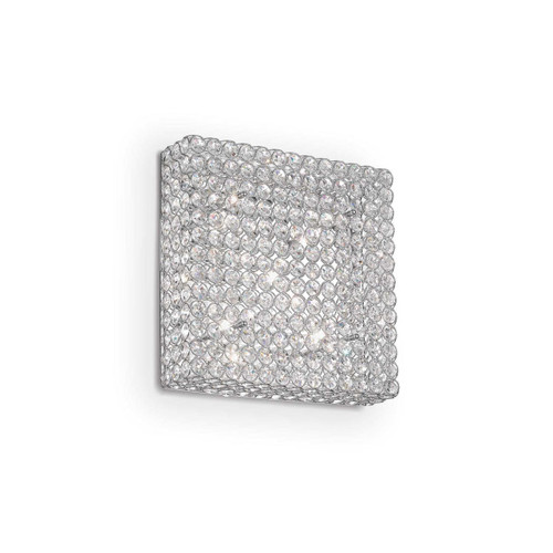 Ideal-Lux Admiral PL6 6 Light Chrome with Crystal Diffuser Wall or Ceiling Light