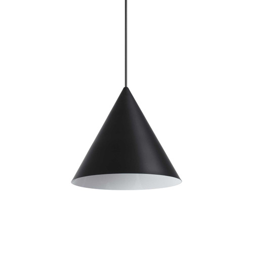 Ideal-Lux A-Line SP1 D13 Black Shade 30cm Pendant Light
