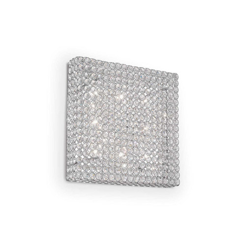 Ideal-Lux Admiral PL8 8 Light Chrome with Crystal Diffuser Wall Light/Ceiling Light