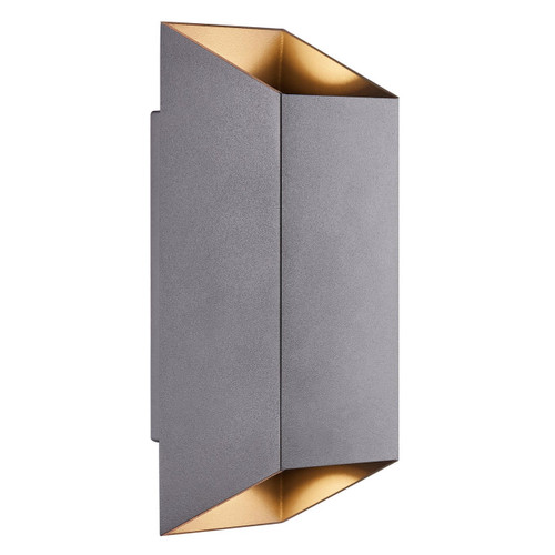Nordlux Nico Anthracite Square Up and Down IP54 Wall Light