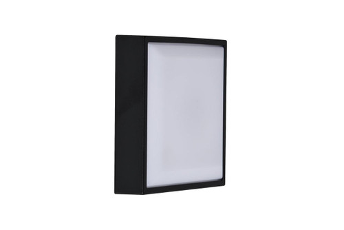 Nordlux Oliver Black with White Acrylic Diffuser Square IP54 LED Wall Light
